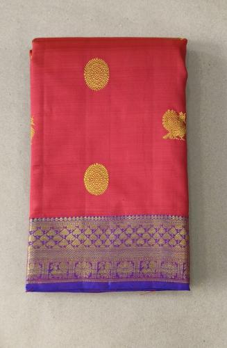 ARNI SILK HALF FINE ZARI SAREE WITH BLOUSE